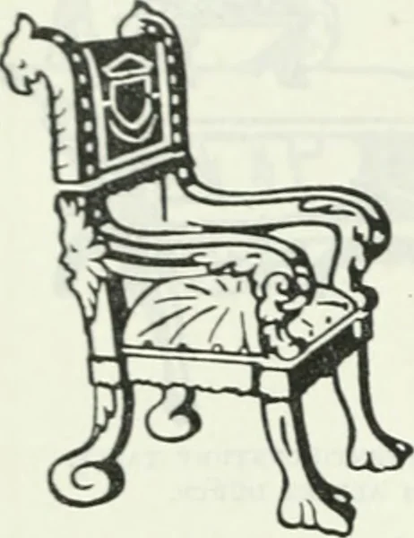 An illustration from The book of decorative furniture, its form, colour and history, 1910, leaf 251