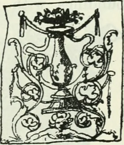 An illustration from The book of decorative furniture, its form, colour and history, 1910, leaf 272