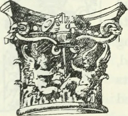 An illustration from The book of decorative furniture, its form, colour and history, 1910, leaf 273