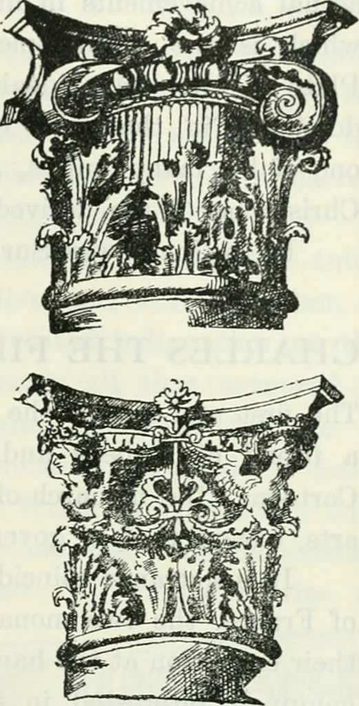 An illustration from The book of decorative furniture, its form, colour and history, 1910, leaf 274