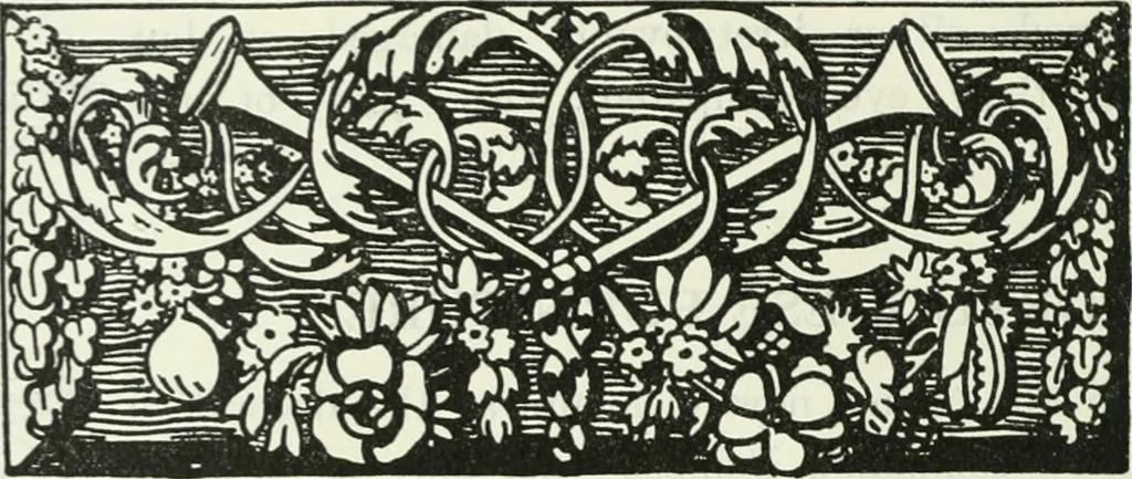 An illustration from The book of decorative furniture, its form, colour and history, 1910, leaf 283