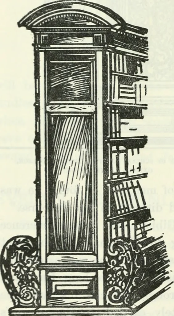 An illustration from The book of decorative furniture, its form, colour and history, 1910, leaf 285