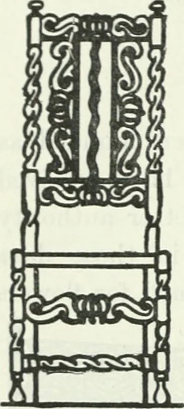 An illustration from The book of decorative furniture, its form, colour and history, 1910, leaf 295