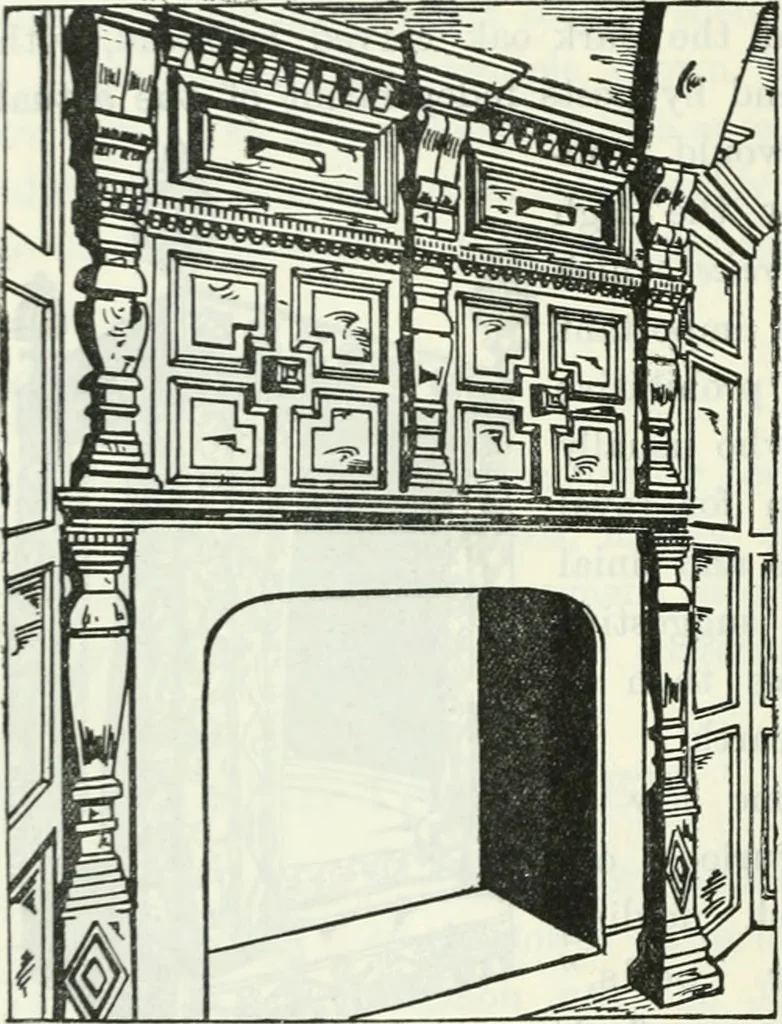 An illustration from The book of decorative furniture, its form, colour and history, 1910, leaf 301