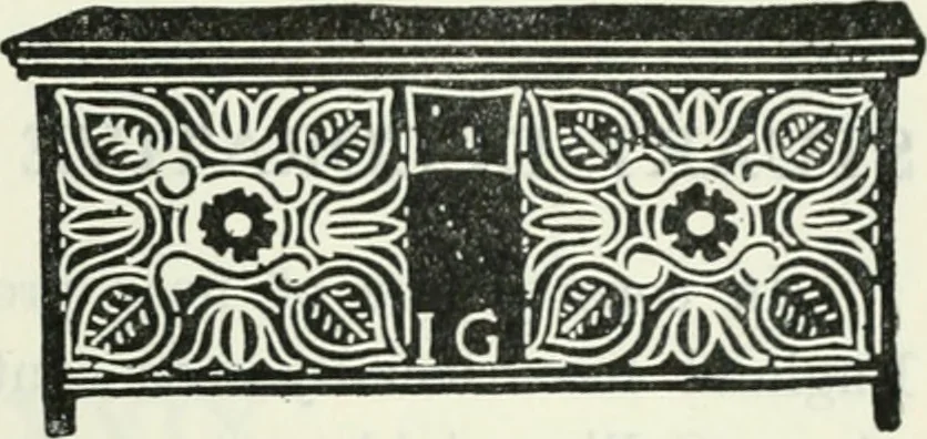 An illustration from The book of decorative furniture, its form, colour and history, 1910, leaf 312