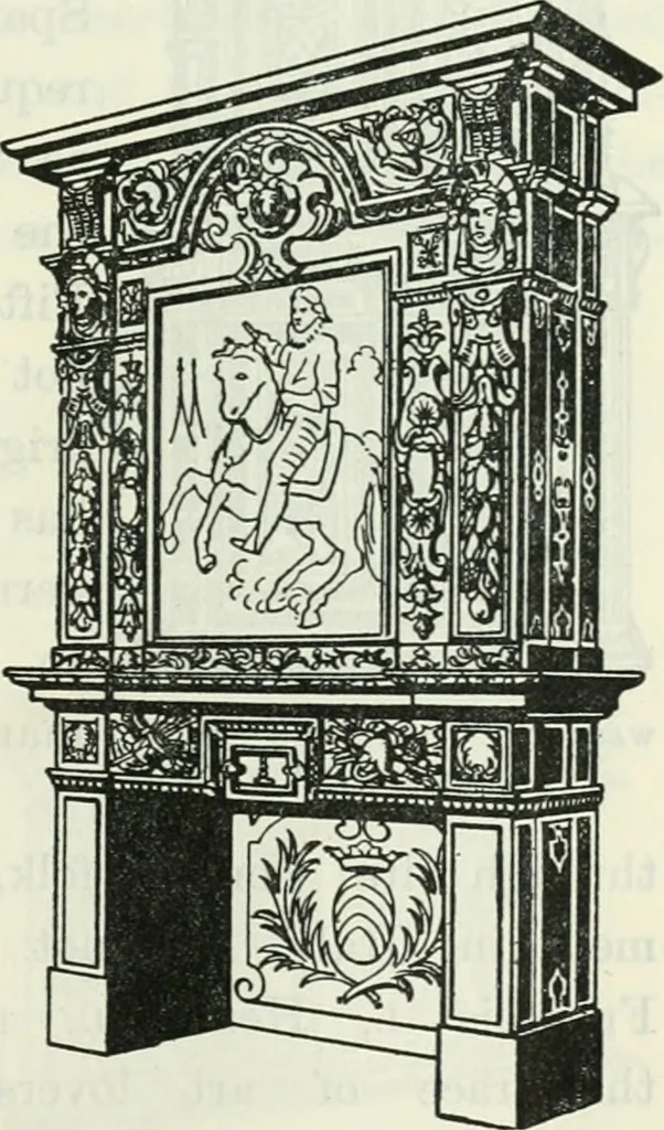 An illustration from The book of decorative furniture, its form, colour and history, 1910, leaf 328