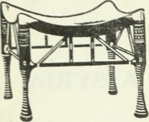 An illustration from The book of decorative furniture, its form, colour and history, 1910, leaf 35