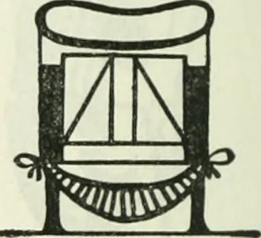 An illustration from The book of decorative furniture, its form, colour and history, 1910, leaf 35