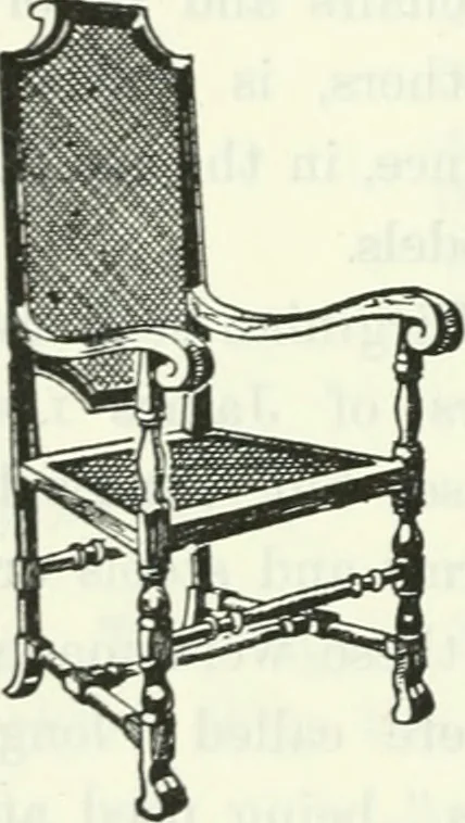 An illustration from The book of decorative furniture, its form, colour and history, 1910, leaf 369