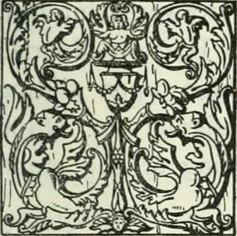 An illustration from The book of decorative furniture, its form, colour and history, 1910, leaf 386