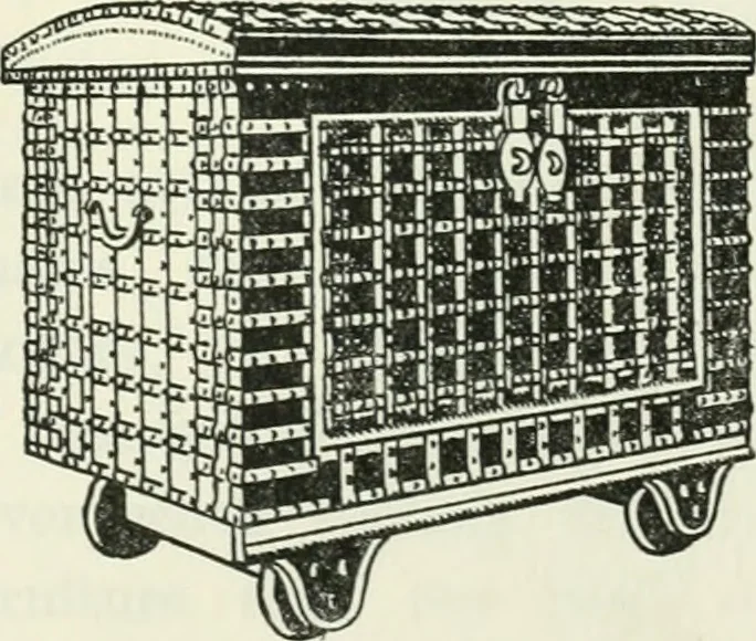An illustration from The book of decorative furniture, its form, colour and history, 1910, leaf 388