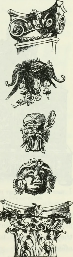 An illustration from The book of decorative furniture, its form, colour and history, 1910, leaf 390