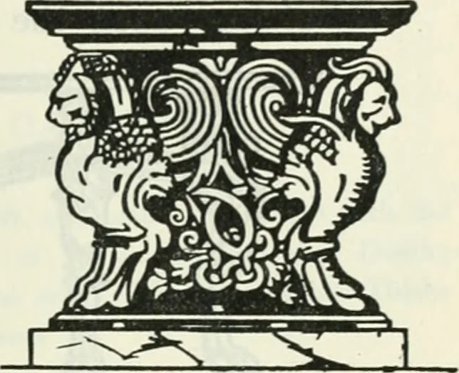 An illustration from The book of decorative furniture, its form, colour and history, 1910, leaf 48