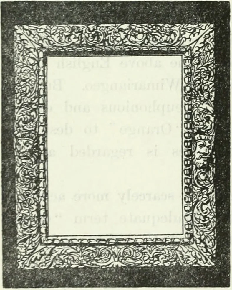 An illustration from The book of decorative furniture, its form, colour and history, 1910, leaf 489