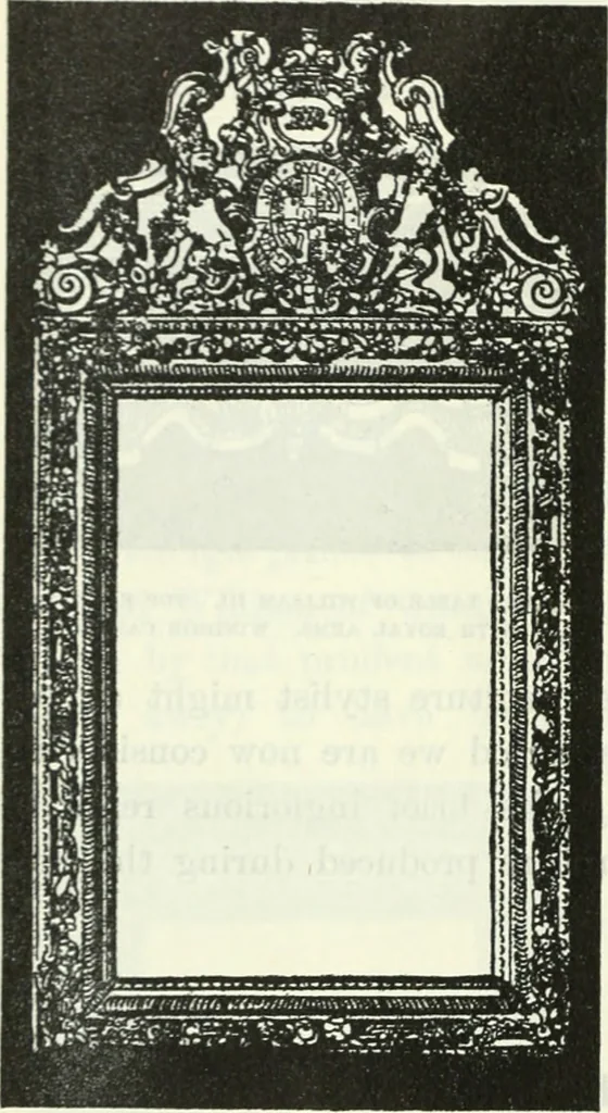 An illustration from The book of decorative furniture, its form, colour and history, 1910, leaf 491