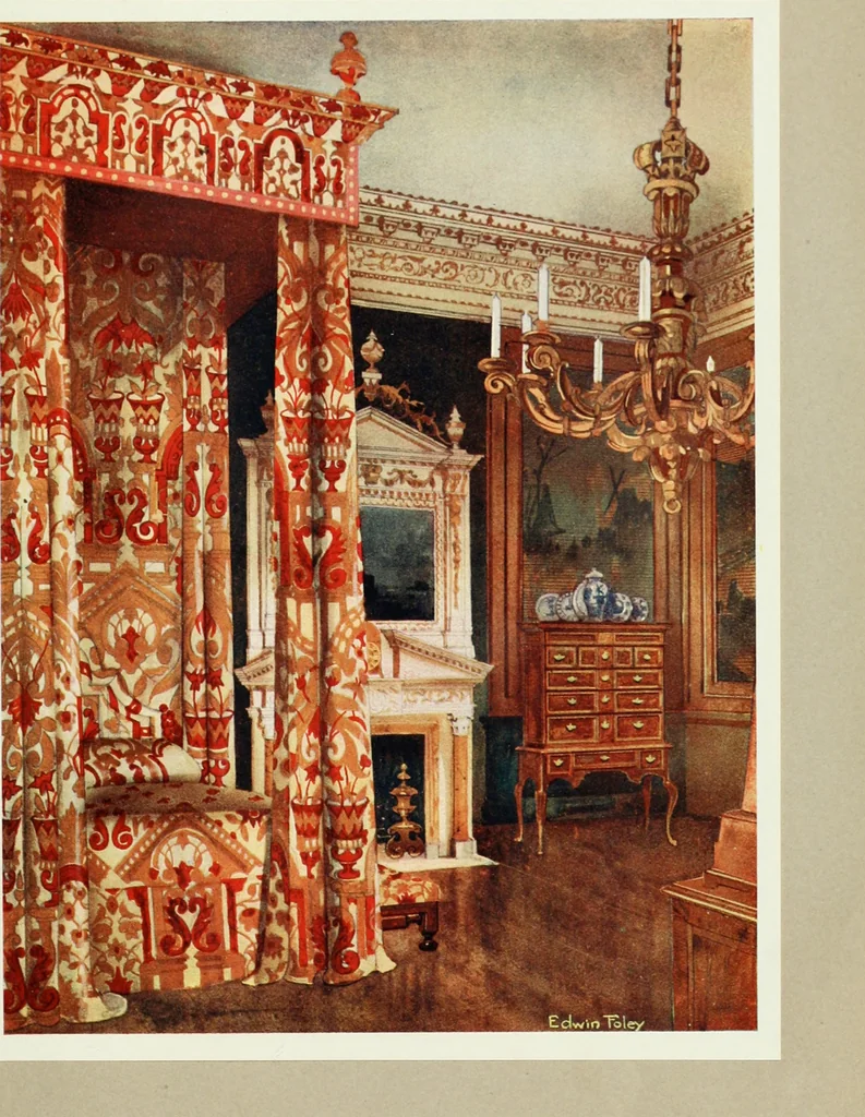 An illustration from The book of decorative furniture, its form, colour and history, 1910, leaf 506