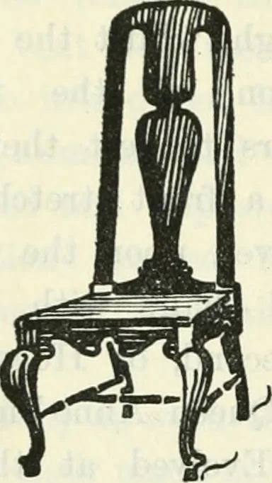 An illustration from The book of decorative furniture, its form, colour and history, 1910, leaf 543
