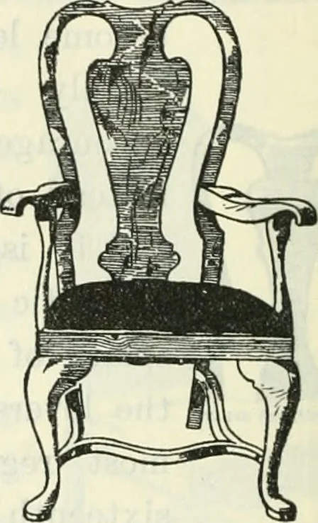 An illustration from The book of decorative furniture, its form, colour and history, 1910, leaf 543