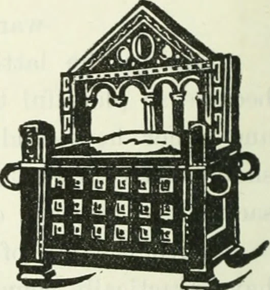 An illustration from The book of decorative furniture, its form, colour and history, 1910, leaf 55