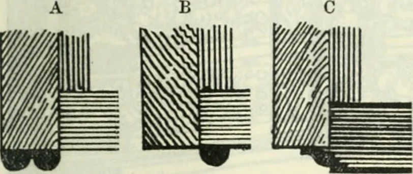 An illustration from The book of decorative furniture, its form, colour and history, 1910, leaf 550