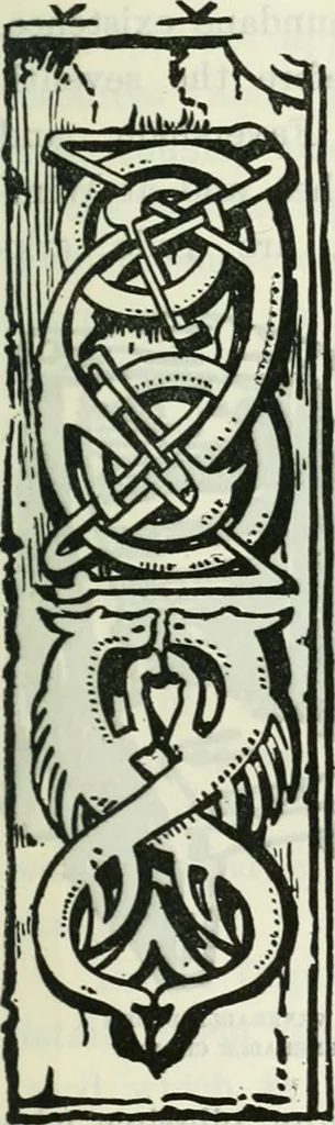 An illustration from The book of decorative furniture, its form, colour and history, 1910, leaf 58