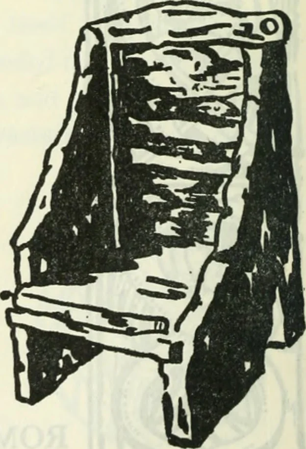 An illustration from The book of decorative furniture, its form, colour and history, 1910, leaf 59