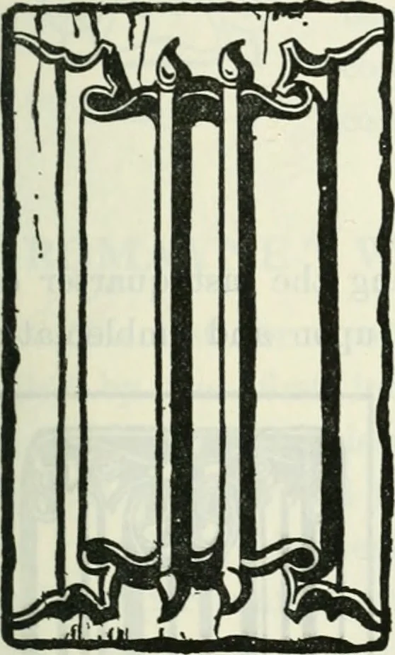 An illustration from The book of decorative furniture, its form, colour and history, 1910, leaf 88