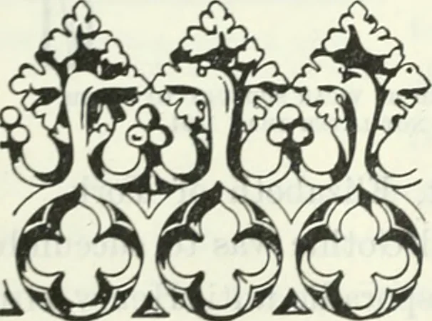 An illustration from The book of decorative furniture, its form, colour and history, 1910, leaf 91