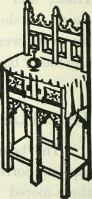 An illustration from The book of decorative furniture, its form, colour and history, 1910, leaf 93