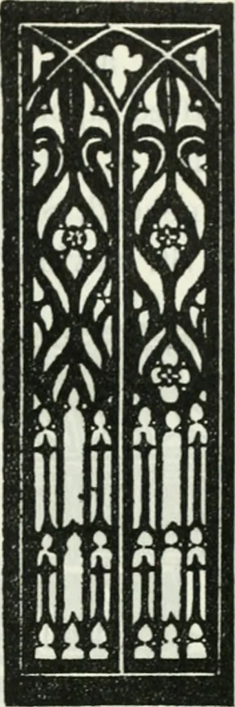 An illustration from The book of decorative furniture, its form, colour and history, 1910, leaf 98