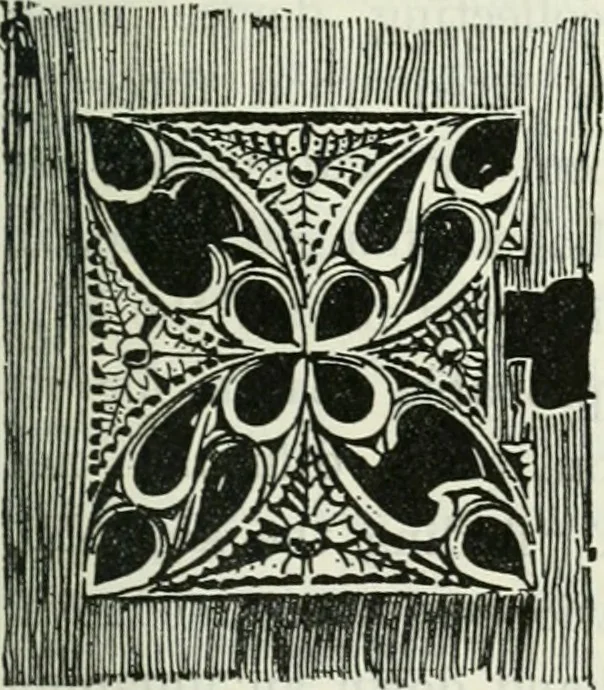 An illustration from The book of decorative furniture, its form, colour and history, 1910, leaf 98