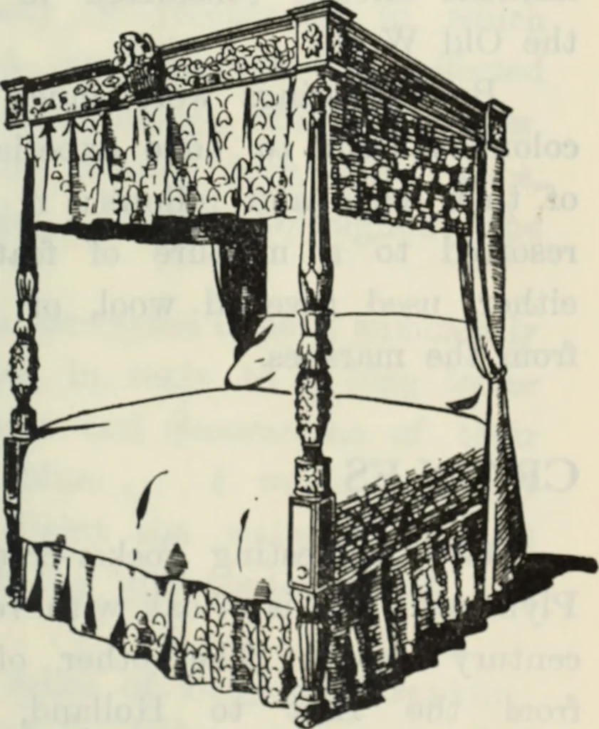 An illustration from The book of decorative furniture, its form, colour and history, 1910, leaf 122