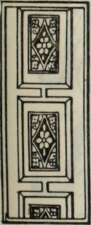 An illustration from The book of decorative furniture, its form, colour and history, 1910, leaf 150
