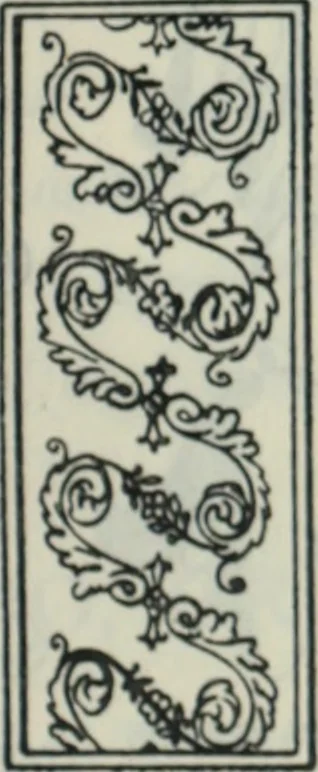 An illustration from The book of decorative furniture, its form, colour and history, 1910, leaf 150