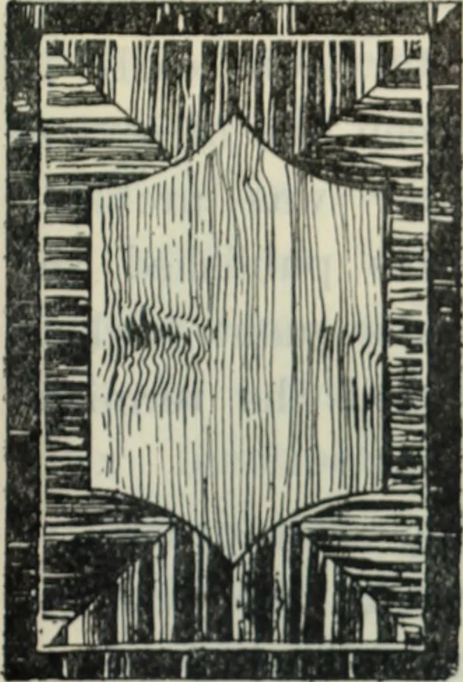 An illustration from The book of decorative furniture, its form, colour and history, 1910, leaf 200