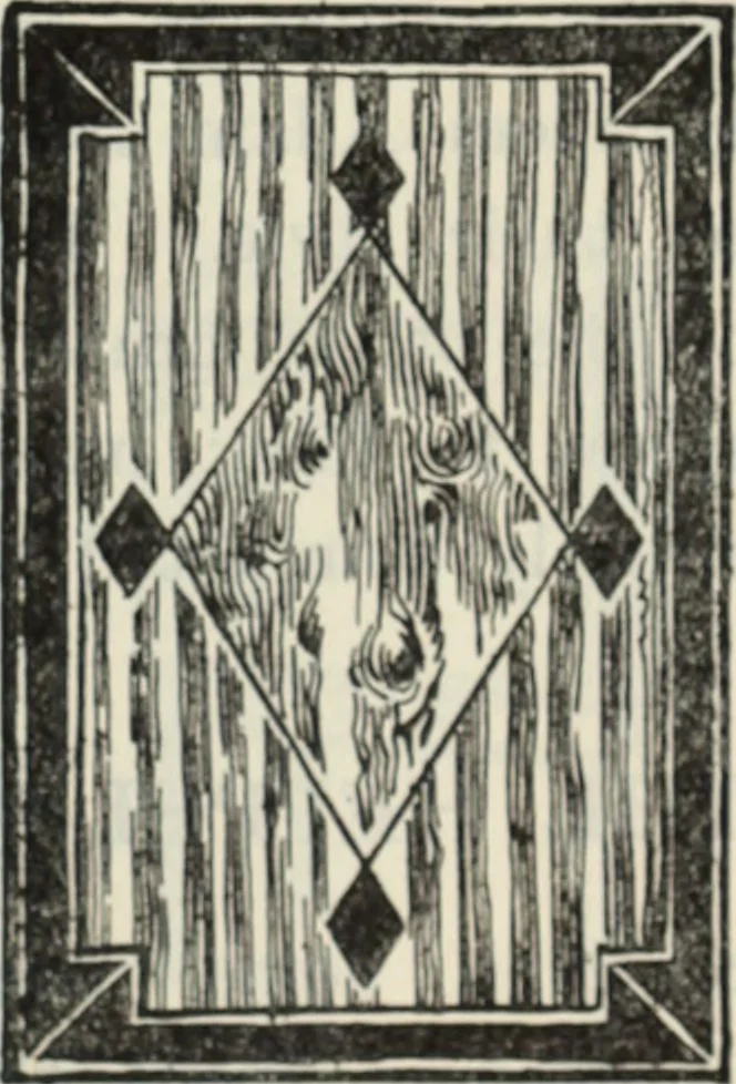 An illustration from The book of decorative furniture, its form, colour and history, 1910, leaf 200