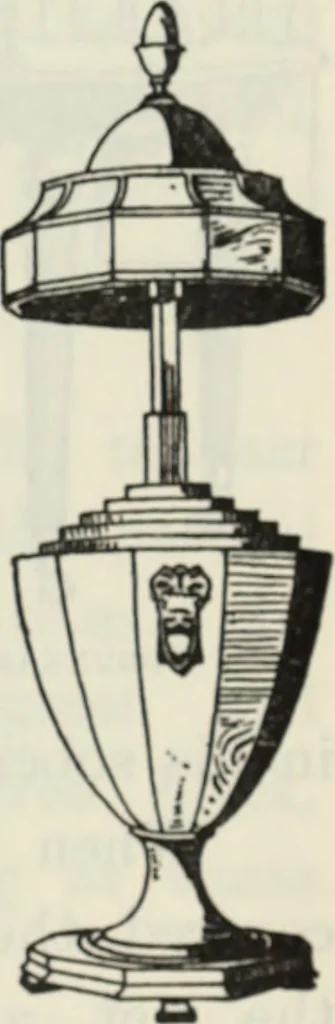 An illustration from The book of decorative furniture, its form, colour and history, 1910, leaf 212