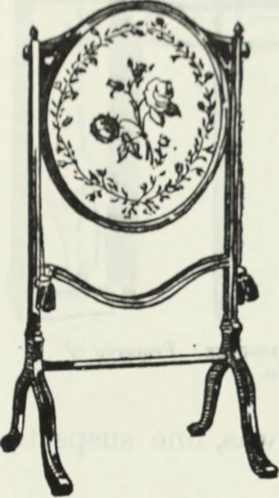 An illustration from The book of decorative furniture, its form, colour and history, 1910, leaf 219
