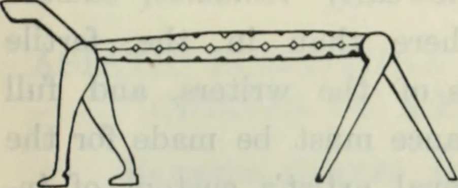 An illustration from The book of decorative furniture, its form, colour and history, 1910, leaf 236