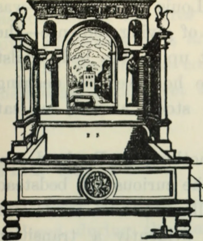 An illustration from The book of decorative furniture, its form, colour and history, 1910, leaf 248