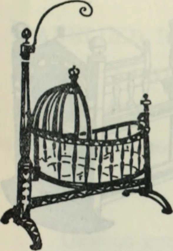 An illustration from The book of decorative furniture, its form, colour and history, 1910, leaf 254