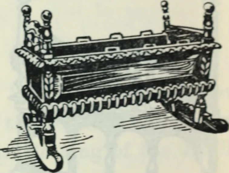 An illustration from The book of decorative furniture, its form, colour and history, 1910, leaf 255