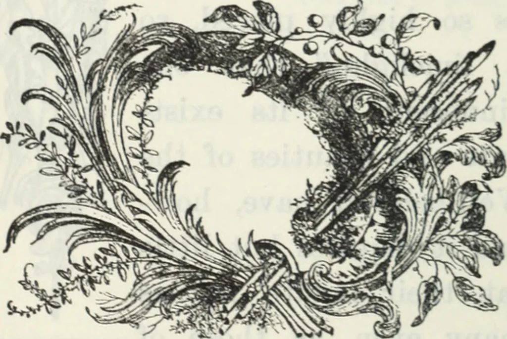 An illustration from The book of decorative furniture, its form, colour and history, 1910, leaf 263
