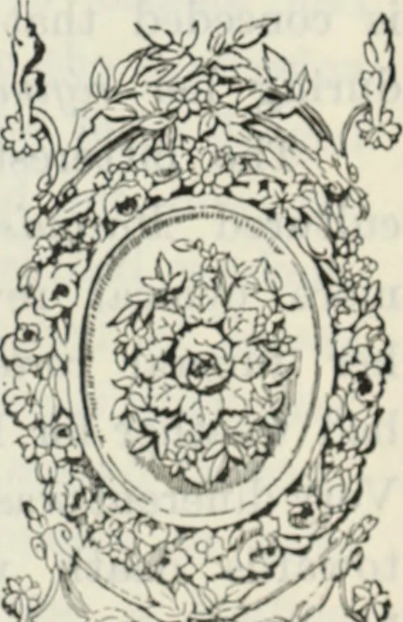 An illustration from The book of decorative furniture, its form, colour and history, 1910, leaf 264
