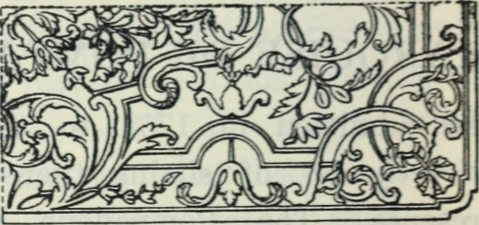 An illustration from The book of decorative furniture, its form, colour and history, 1910, leaf 265