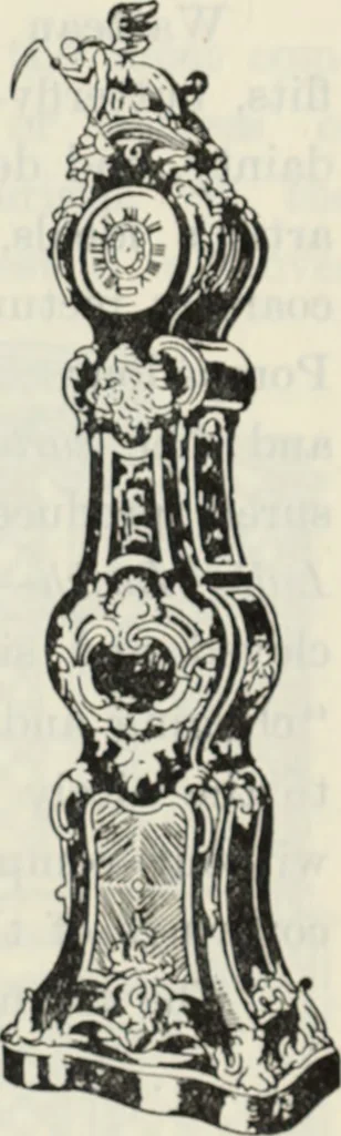 An illustration from The book of decorative furniture, its form, colour and history, 1910, leaf 278