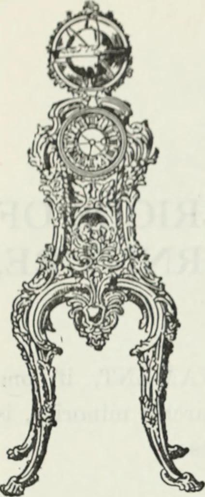 An illustration from The book of decorative furniture, its form, colour and history, 1910, leaf 287