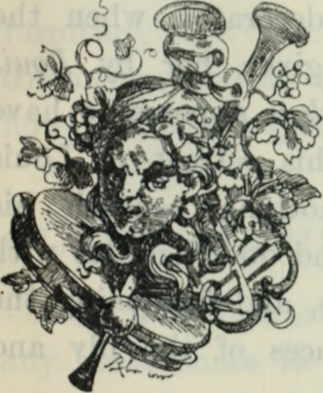 An illustration from The book of decorative furniture, its form, colour and history, 1910, leaf 318