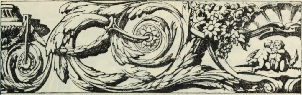 An illustration from The book of decorative furniture, its form, colour and history, 1910, leaf 320