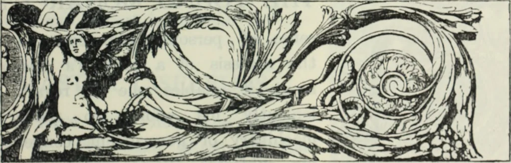 An illustration from The book of decorative furniture, its form, colour and history, 1910, leaf 320